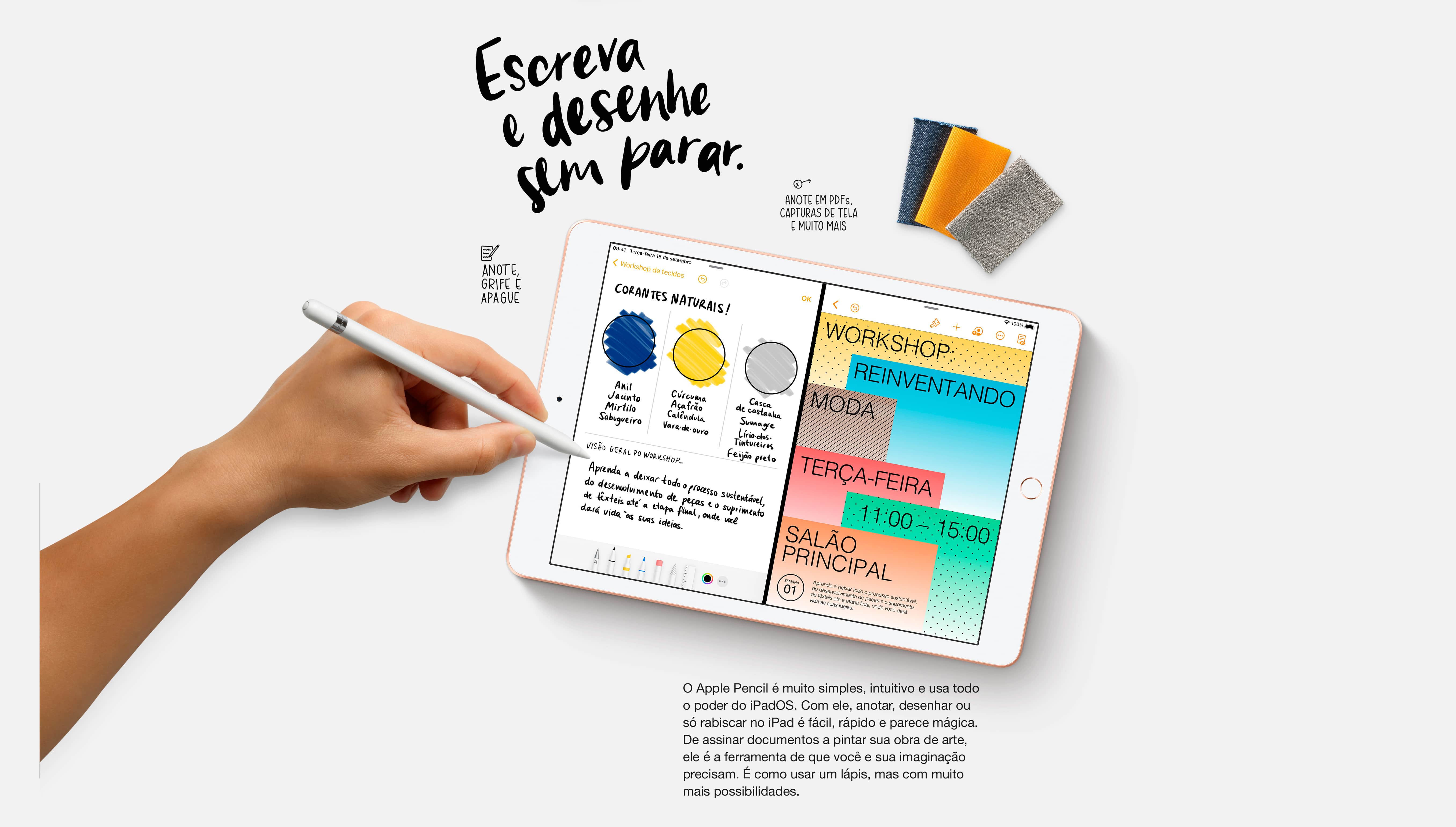  iPad 10,2 8ª geração Apple Wi-Fi  128GB - Prateado